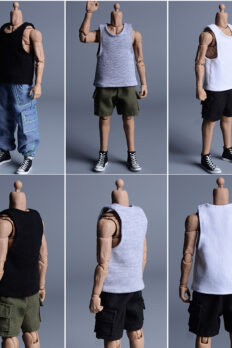 Áo ba lỗ tỷ lệ 1/12 cho action figure nam nữ