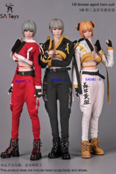 Bộ Trang Phục Figure Nữ SA Toys 1/6 Phong Cách Thời Trang “Đặc Vụ Anh Hùng”