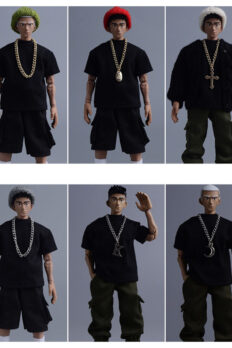 Dây chuyền kim loại mạ vàng/mạ bạc cỡ nhỏ tỷ lệ 1/12