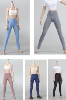 Quần bó / Quần yoga / Quần legging cạp cao co giãn cho figure nữ tỉ lệ 1/6