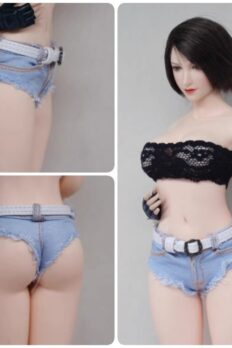Quần short jean siêu ngắn cho figure nữ 1/6, phụ kiện trang phục, phù hợp figure 12 inch