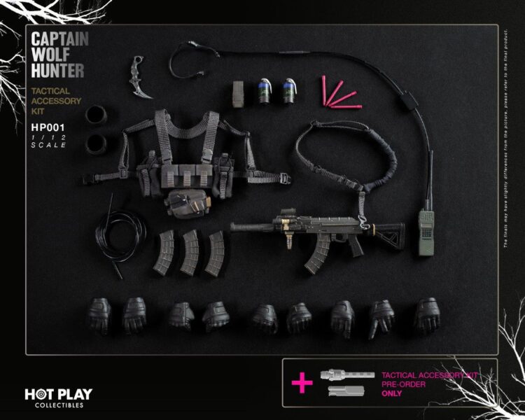 Set phụ kiện 1/12 Hot Play HP001A Captain Wolf Hunter - Image 3
