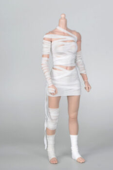 Trang phục figure nữ 1/6 Áo quây băng quấn, găng tay, phụ kiện che khớp và ống quấn chân