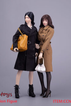 Trang phục nữ cho mô hình figure 1/6, áo khoác trench coat nữ 2 màu