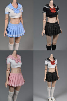 Trang phục thủy thủ 1/6 đồng phục nữ sinh Nhật Bản action figure