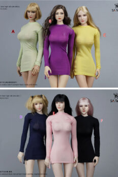 Váy ôm co giãn khóa kéo bên hông SA Toys cho mô hình nữ 1/6 (12 inch)