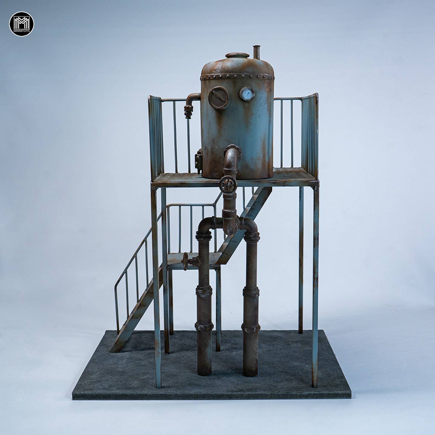 Mô hình sa bàn 1/12 MMM Toys Diorama Bồn Nước Gỉ Sét và Cầu Thang - Image 3