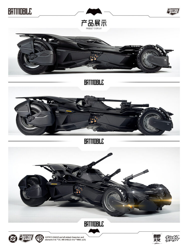 Mô hình lắp ghép 1/12 Yuanye Culture x Xiwanshe DC Justice League Batman VS Superman Bat Mobile - Image 3