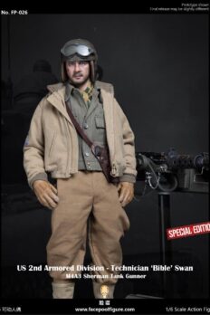 Mô hình 1/6 Facepool FP026B US 2nd Armored Division Technician Sherman Tank Gunner bản cao cấp