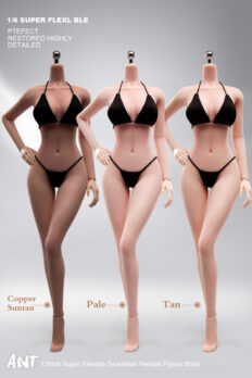 1/6 Scale ANT T302 Female Action Figure Body, Steel Skeleton, Seamless Rubber Joints, Ultra-Articulated Female Body