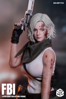 Mô hình figure 1/6 CGL MF17B FBI Agent Grace 12" action figure (Battle Damaged Version)