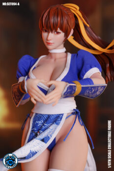 Mô hình figure nữ 1/6 Super Duck SET094A Kasumi Dead or Alive bản trang phục xanh
