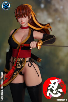 Mô hình figure nữ 1/6 Super Duck SET094C Sexy Female Ninja action figure (Black Ver.)