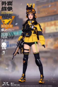 Mô hình figure shipper nữ 1/6 YMTOYS YMT109 Delivery War - Delivery Rider Nia