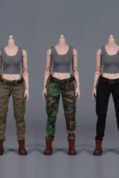 Trang phục Tactical figure nữ 1/6 - Áo Vest Chiến Thuật & Quần dài