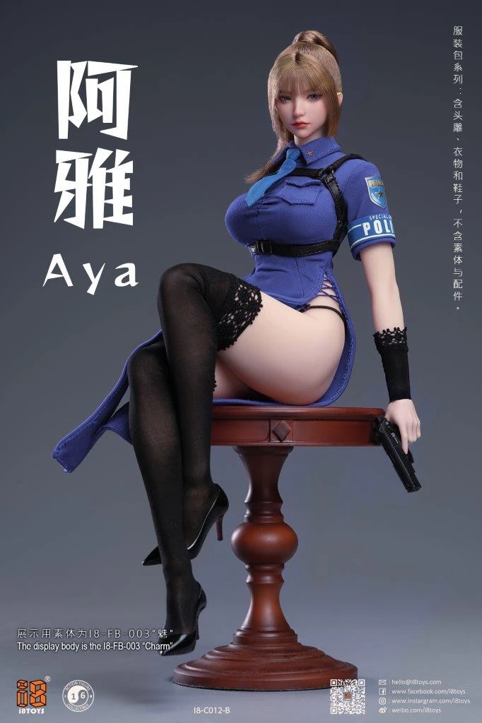 Set phụ kiện 1/6 i8TOYS I8-C012B Aya màu xanh - Image 5