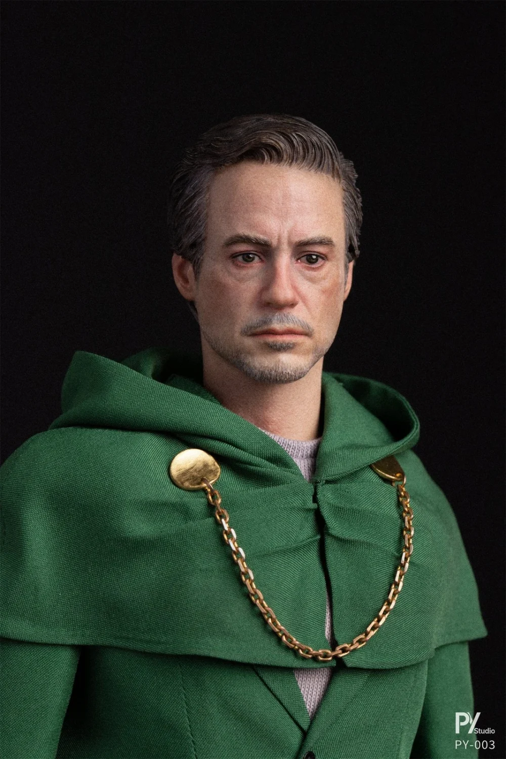 Mô hình figure 1/6 PY Studio PY-003 Người lạ mặt đeo mặt nạ mặc áo choàng xanh lục - Image 9