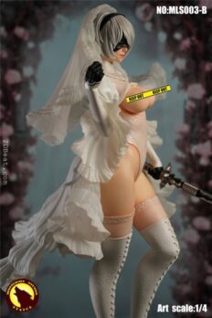 Mô hình tĩnh 1/4 Moonlight Studio MLS003B YoRHa 2B White Wedding Ver