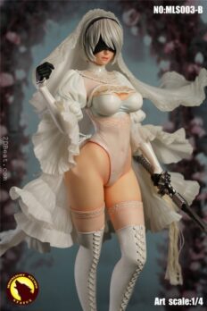 Mô hình tĩnh 1/4 Moonlight Studio MLS003B YoRHa 2B White Wedding Ver