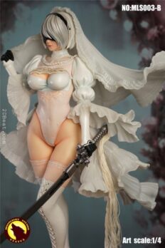 Mô hình tĩnh 1/4 Moonlight Studio MLS003B YoRHa 2B White Wedding Ver